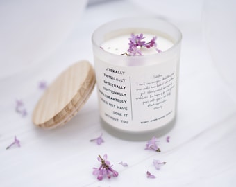 Thank You Gift Thank you Candle - Personalized Candle - Wedding Thank you - Nurse Gift - Gift for Coworker - Hostess Gift Teacher Thank You