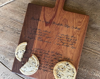 Recipe Cutting Board Charcuterie Board with Family Recipe - Mother in Law Gift - Mothers day Gift for mom for family with Handwriting