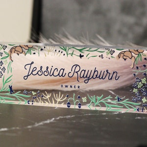 Personalized Name Plate for Desk, Custom Office Decor, Work Gift, Coworker Gift, Desk Nameplate, Desk Sign, Office Gift, Promotion Gift