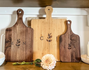 Personalized Cutting Board: Gift for Couples, Weddings, Anniversaries, Engagement, and Mother's Day for the newly engaged