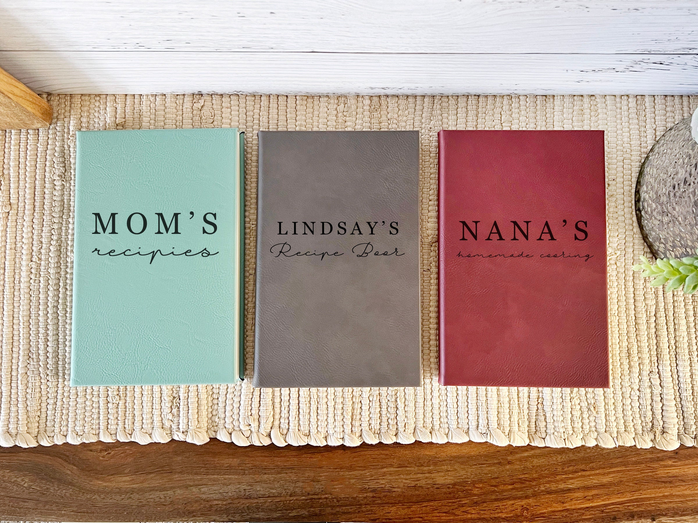 23 Thoughtful Gift Ideas for Mom 9 Recipe Book For Mom: Custom Engraved Leatherette Cover -…