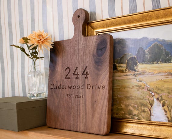 Personalized Cutting Board: Custom Housewarming, First Home & Closing Gift | Home Sweet Home | Mother's Day