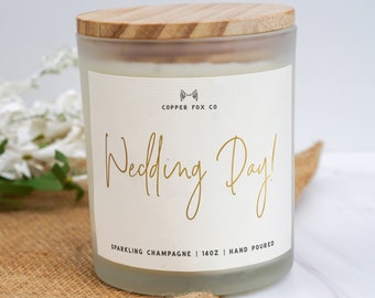 Wedding Day Candle gift You're getting married gift for mother in law mother of the bride gift for bride Wedding Day gift Soy wax candle