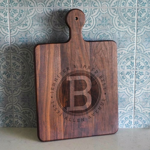 Custom Home Cutting Board Closing Gift Personalized Cutting Etsy