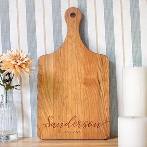 Charcuterie Board Personalized | wedding gift for Couple | with handle Monogrammed Cheese Board Engagement Gift Bridal Shower Gift