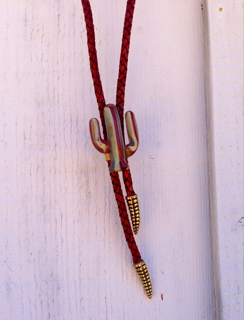 cactus bolo tie