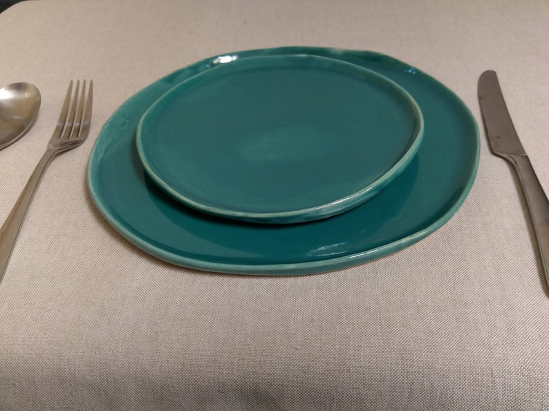 Dinner plate Vert lagon