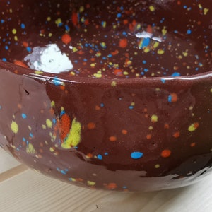 Speckled Roux stoneware salad bowl image 3