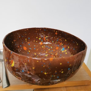 Speckled Roux stoneware salad bowl image 1