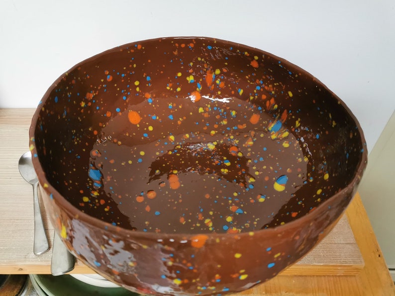 Speckled Roux stoneware salad bowl image 2