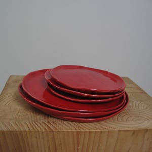 Dinner plate Red