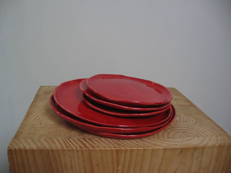 Dinner plate Red