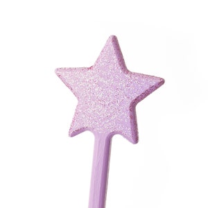 rontool PURPLE MAGIC WAND / FAIRY WAND with glitter