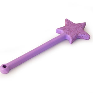 rontool violet wand / baguette de fée avec des paillettes image 2