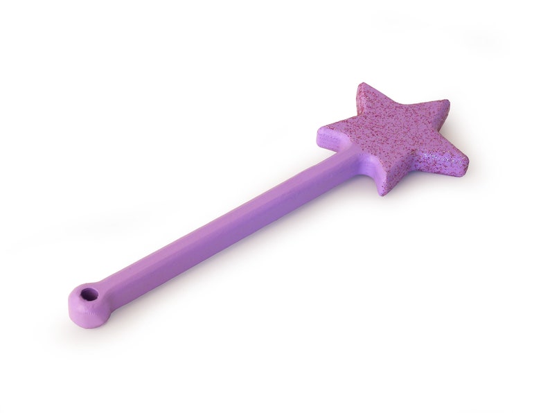rontool violet wand / baguette de fée avec des paillettes image 2
