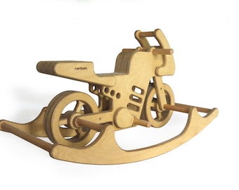 Datensatz für Bauplan eines SCHAUKELMOTORRAD aus Holz