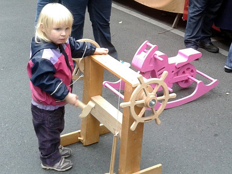 rontool wooden STEERING WHEEL for little pirates image 3