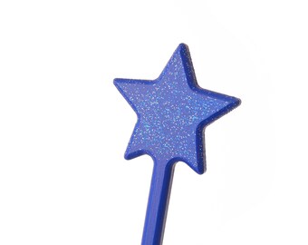 Rontool dark blue wand with glitter