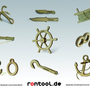 rontool ANCHOR made of wood for little pirates image 3