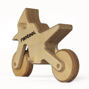 Rontool Enduro terrain motorcycle made of wood
