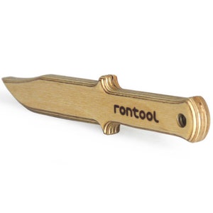 rontool big wooden knife for little cooks image 1