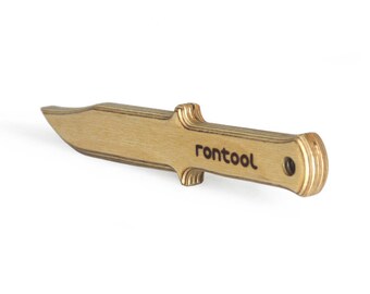 rontool big wooden knife for little cooks