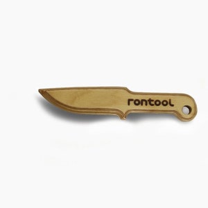 rontool wooden knife for little cooks image 1