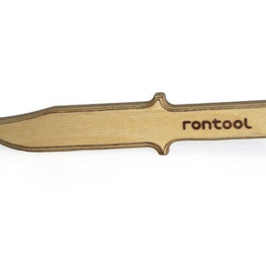 rontool big wooden knife for little cooks image 3