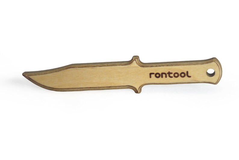 rontool big wooden knife for little cooks image 3