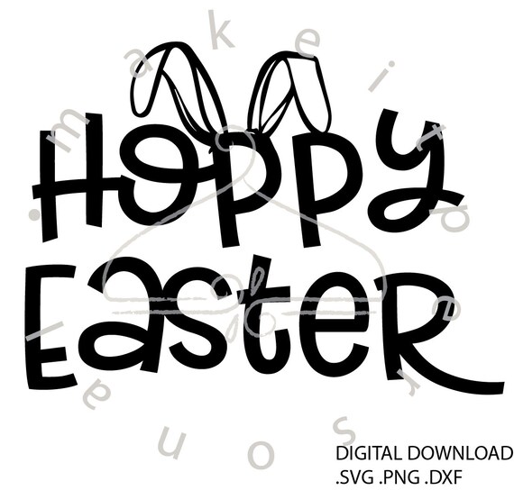 Download Hoppy Easter Digital Download Hoppy Easter SVG Hoppy Easter | Etsy