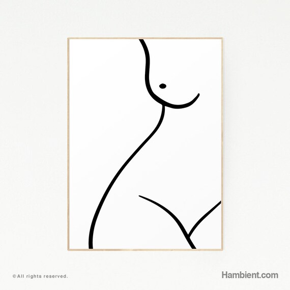 Printable Woman Curves Nude Body Drawing Love Female Etsy Printable Woman Curves Nude Body Drawing Love Female Etsy