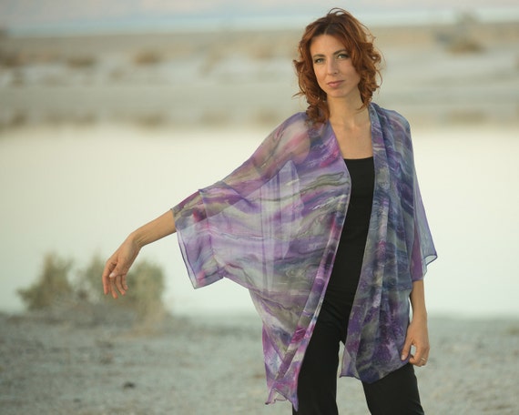 purple kimono jacket