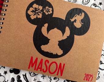 Disney Autograph Book | Stitch | Lilo | Lilo and Stitch | Minnie Mouse | Mickey Mouse | Disney World | Disneyland | Boys Autograph Book