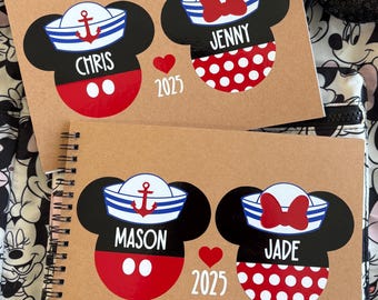 Disney Couples Cruise Autograph Book | Couples | Honeymoon | Disney Cruise | Minnie Mouse | Mickey Mouse | Disney | Couples Vacation