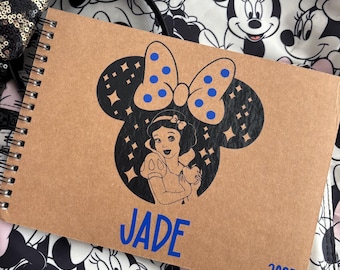 Disney-handtekeningenboek | Sneeuwwitje | Minnie Mouse | Mickey Mouse | Disney World | Disneyland | Handtekeningboek | Disney-vakantie | Prinses