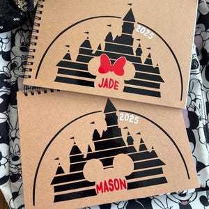 Disney Autograph Book | Memory Book | Signature Book | Minnie Mouse | Mickey Mouse | Disney World | Disneyland | Disney Castle | Cinderella