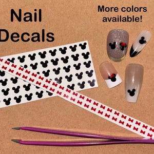 ディズニーネイルデカール | ミッキーマウスネイルデカール | ミニーマウスネイルデカール | ネイルステッカー | ネイルアート | ディズニーワールド | ディズニーランド | ディズニークルーズ