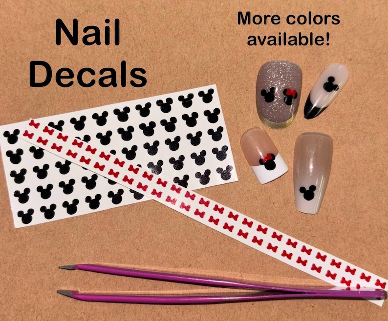 Nail Decals | Mouse Nail Art Stickers image 1