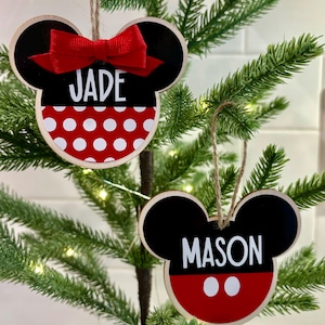 Disney Weihnachtsschmuck | Micky Maus | Minnie Maus | Christbaumschmuck | Andenken Ornament | Weihnachtsgeschenk | Wichtel