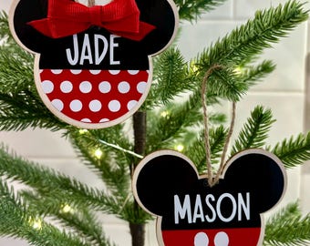 ディズニー ミニーマウス クリスマス デコレーション フィギュア、吊り