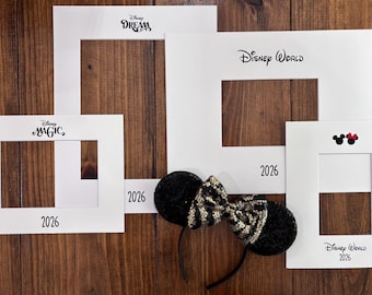 Autograph Picture Frame Mat | Theme Park and Cruise Keepsake