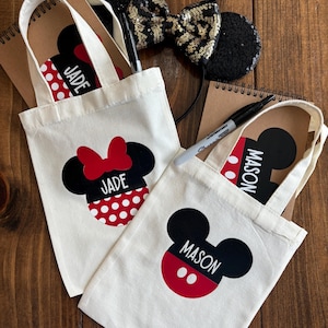 Kleine Disney Einkaufstasche | Minnie Maus | Micky Maus | Disney Welt | Disneyland | Urlaub | Tragetasche | Tasche | Mädchen Tasche