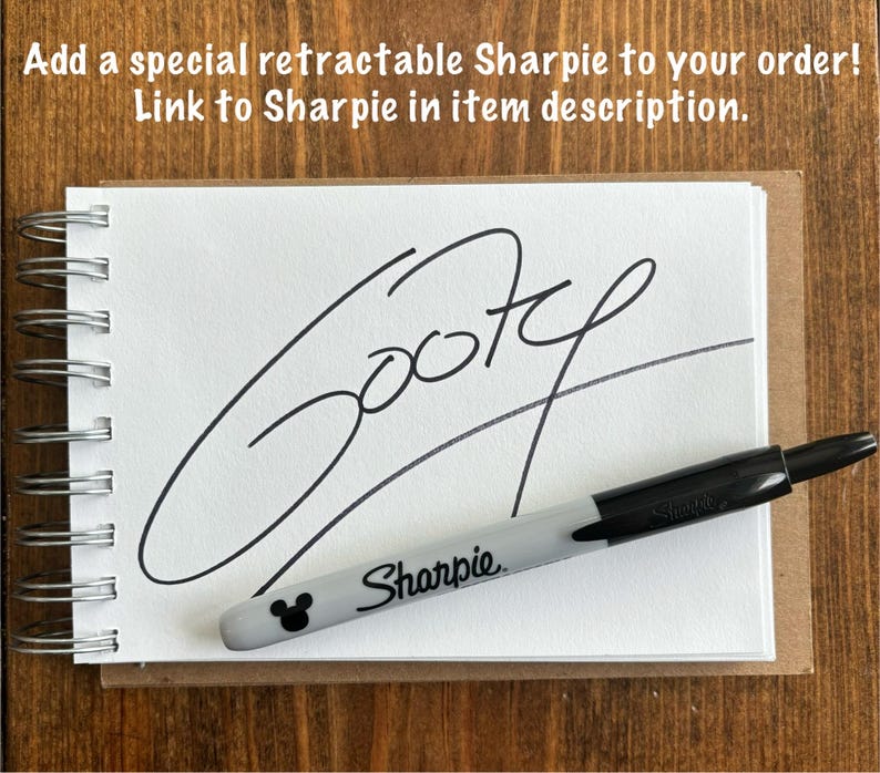Sharpie Signature Example Personalized Autograph Book | Keepsake Memory Book - Etsy