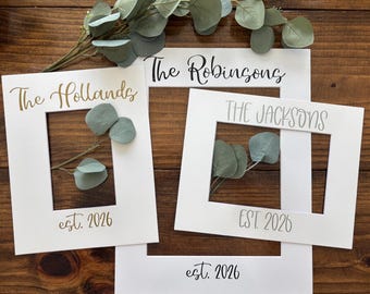 Wedding Autograph Photo Mat | Keepsake Guest Book Alternative