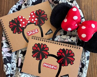 Personalized Disney Cheerleader Autograph Book | Memory Book | Signature Book | Minnie Mouse | Mickey Mouse | Disney World | Disneyland