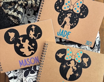 Disney Autograph Book | Signature Book | Aladdin | Princess Jasmine | Jasmine | Minnie Mouse | Mickey Mouse | Disney World | Disneyland