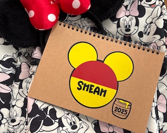 Disney-handtekeningenboek | Winnie de Poeh | Herinneringsboek | Handtekeningboek | Minnie Mouse | Mickey Mouse | Disney World | Disneyland
