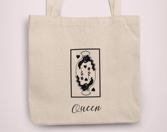 Queen of Spades Canvas Tote Bag