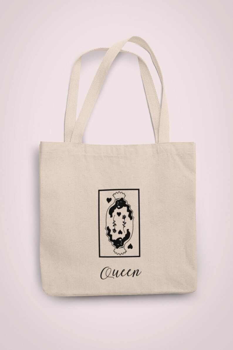 Queen of Spades Canvas Tote Bag image 1