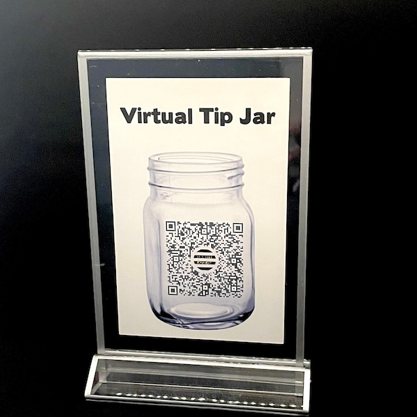 Tip Jar Light up Sign Etsy
